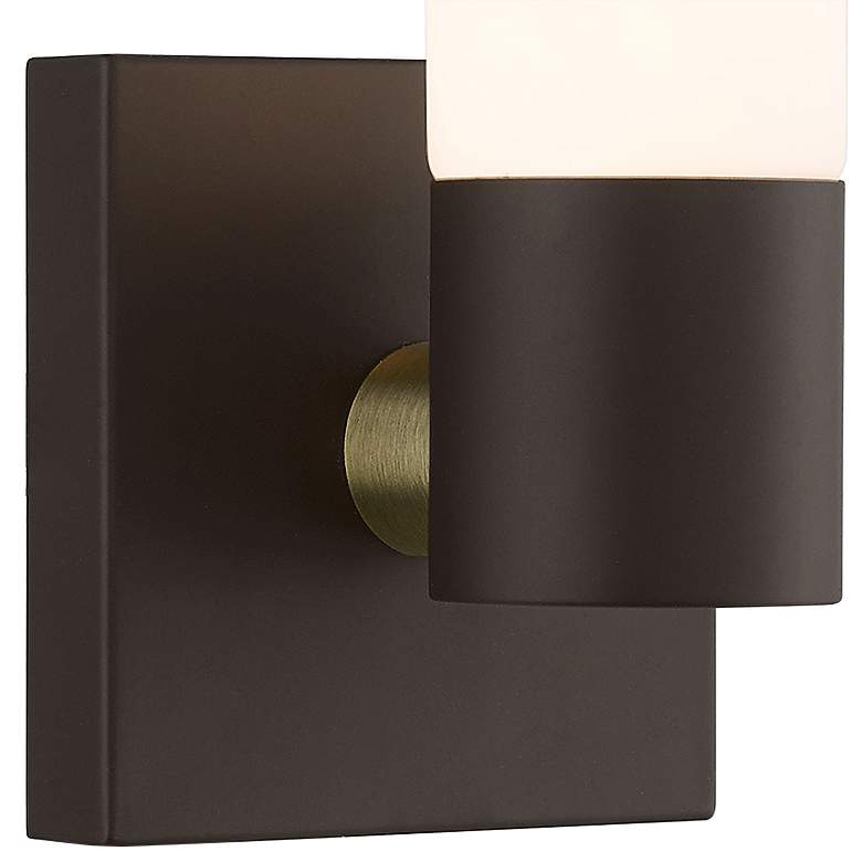 Image 3 Aero 11 1/4 inch High Bronze ADA Wall Sconce more views