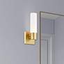 1_Aero 11 1/4" High Satin Brass Metal ADA Wall Sconce