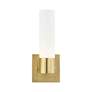 5_Aero 11 1/4" High Satin Brass Metal ADA Wall Sconce more views
