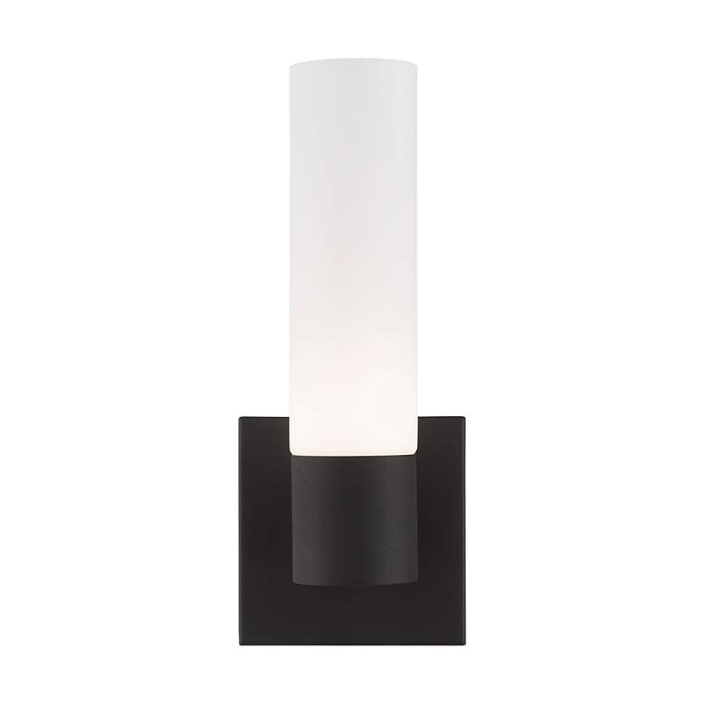 Image 5 Aero 11 1/4" High Textured Black ADA Wall Sconce more views