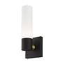 7_Aero 11 1/4" High Textured Black ADA Wall Sconce more views