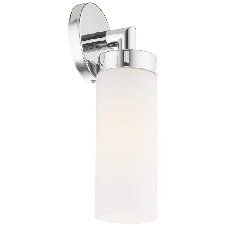 Image 6 Aero 11 3/4 inchH Polished Chrome and White Glass Wall Sconce more views