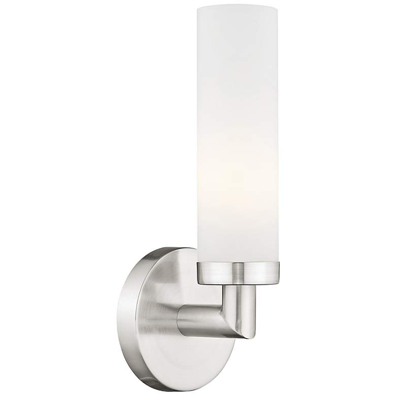 Image 3 Aero 11 inch High Brushed Nickel Wall Sconce