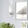Aero 11" High Brushed Nickel Wall Sconce in scene