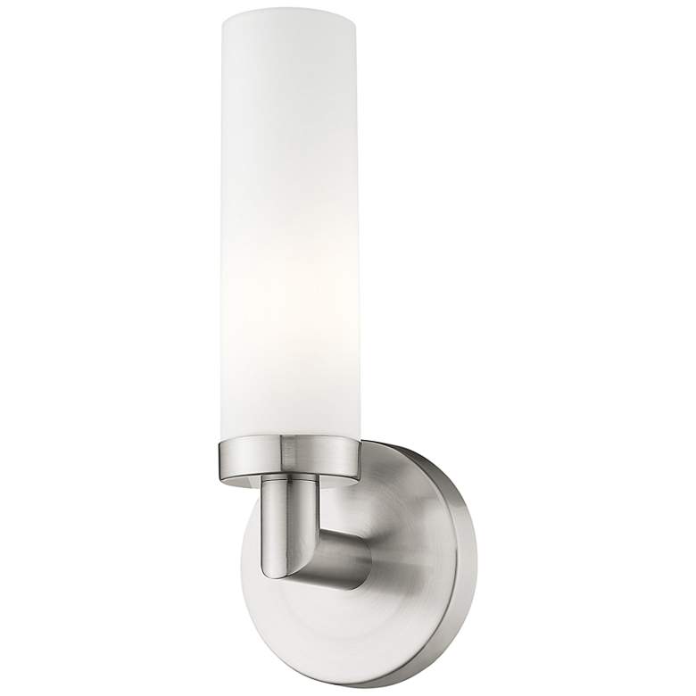 Image 5 Aero 11" High Brushed Nickel Wall Sconce more views