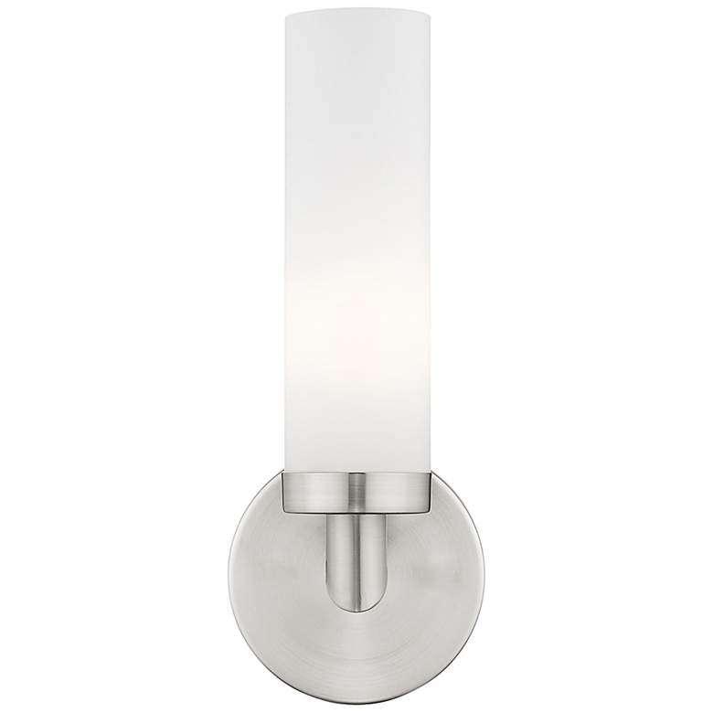 Image 7 Aero 11 inch High Brushed Nickel Wall Sconce more views