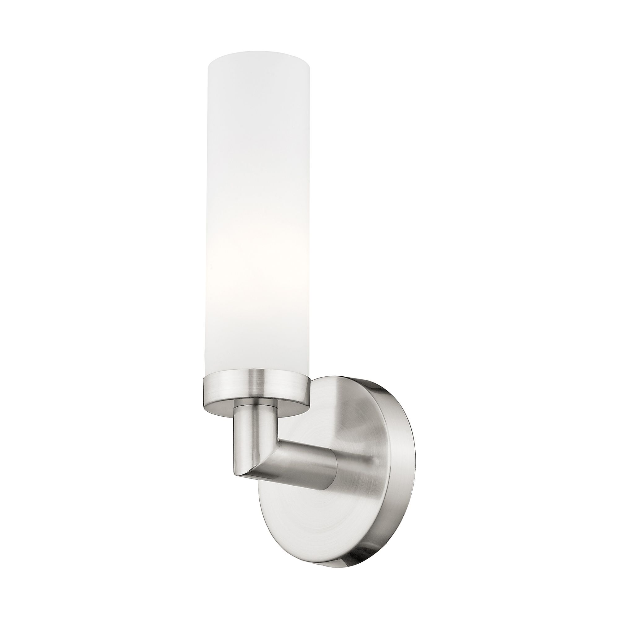 Aero 11" High Brushed Nickel Wall Sconce in scene