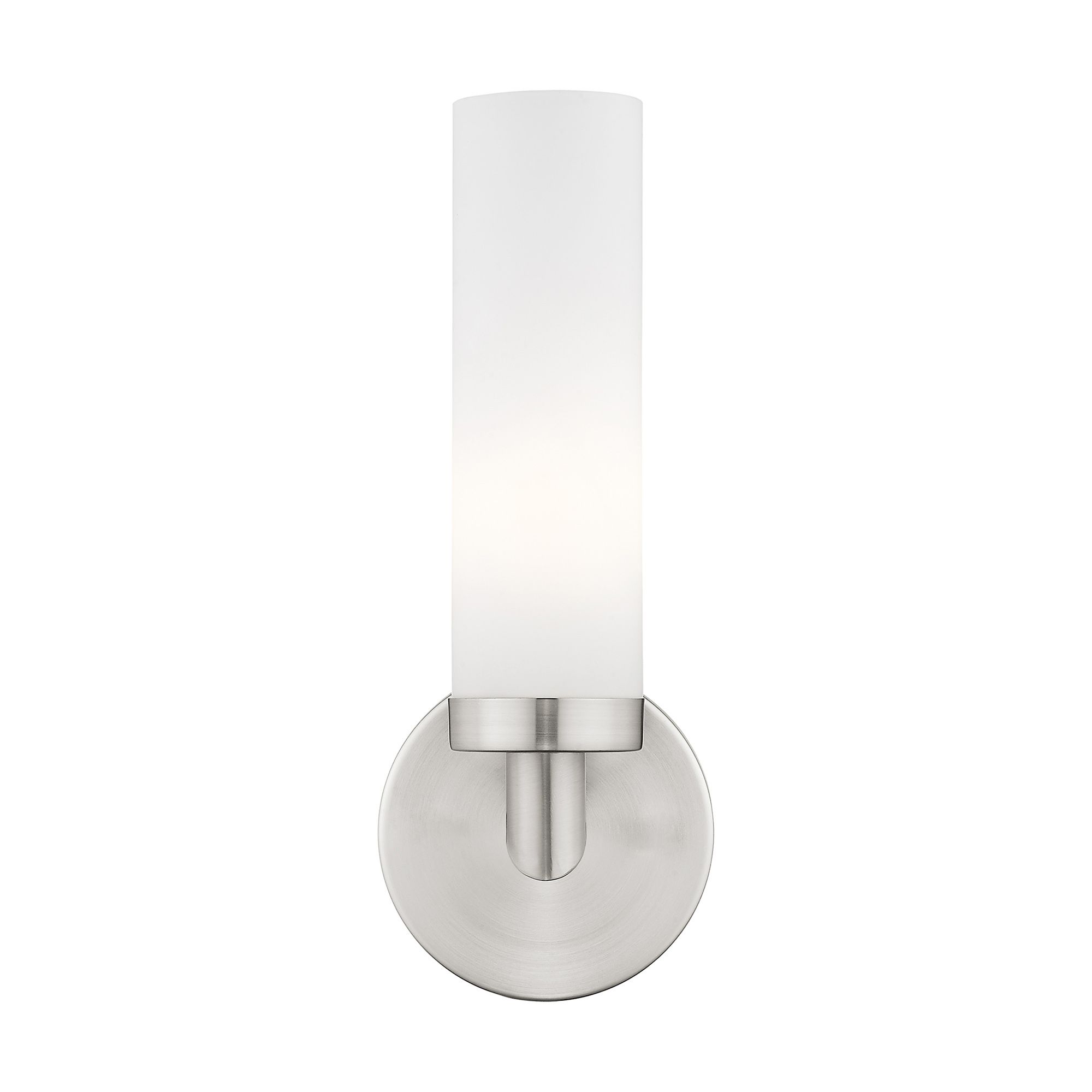 Aero 11" High Brushed Nickel Wall Sconce in scene