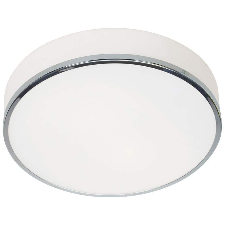 Image 1 Aero 12 1/2" Wide Chrome LED Ceiling Light