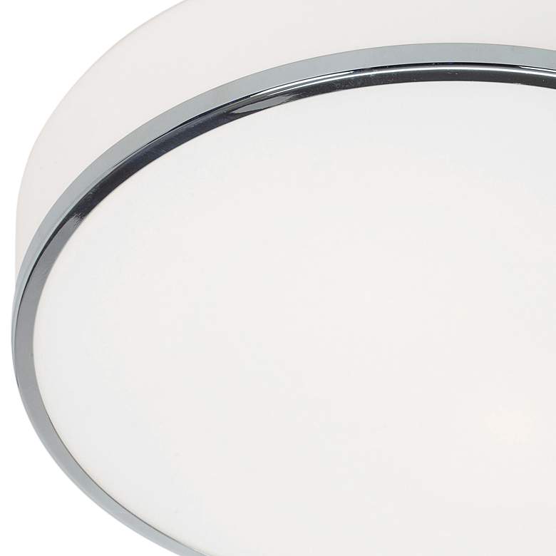 Image 3 Aero 12 1/2" Wide Chrome Round Metal Ceiling Light more views