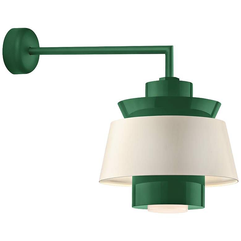 Image 1 Aero 16 3/4" High Hunter Green LED Outdoor Wall Light