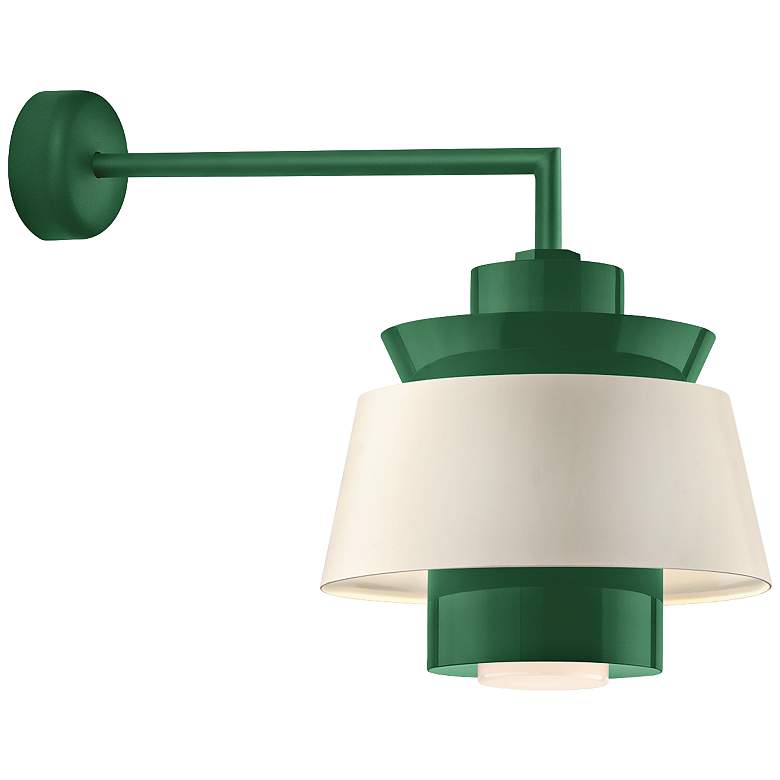 Image 1 Aero 16 3/4 inch High Hunter Green LED Outdoor Wall Light