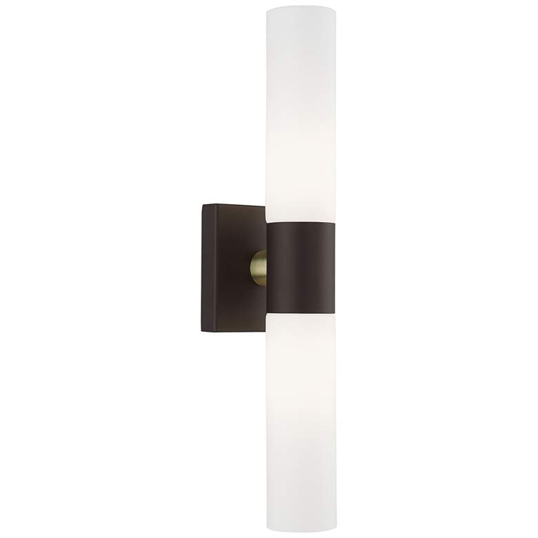 Image 1 Aero 17 3/4 inch High Bronze ADA 2-Light Wall Sconce