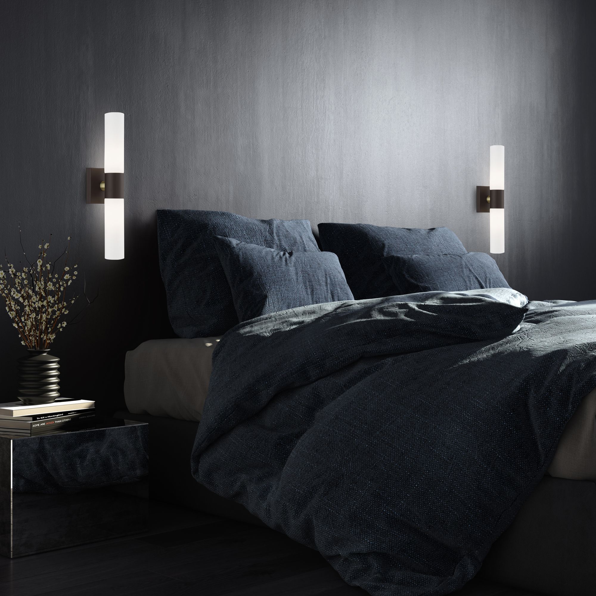 Aero 17 3/4" High Bronze ADA 2-Light Wall Sconce