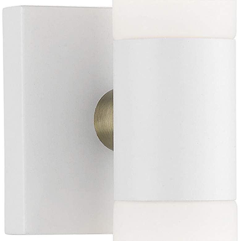 Image 3 Aero 17 3/4" High Textured White ADA 2-Light Wall Sconce more views