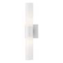 5_Aero 17 3/4" High Textured White ADA 2-Light Wall Sconce more views