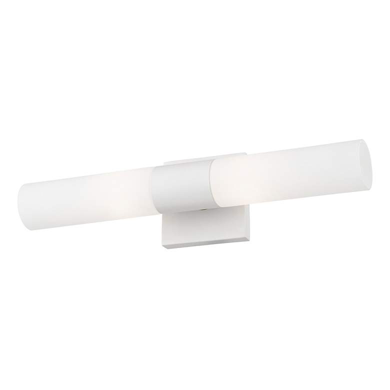 Image 7 Aero 17 3/4" High Textured White ADA 2-Light Wall Sconce more views