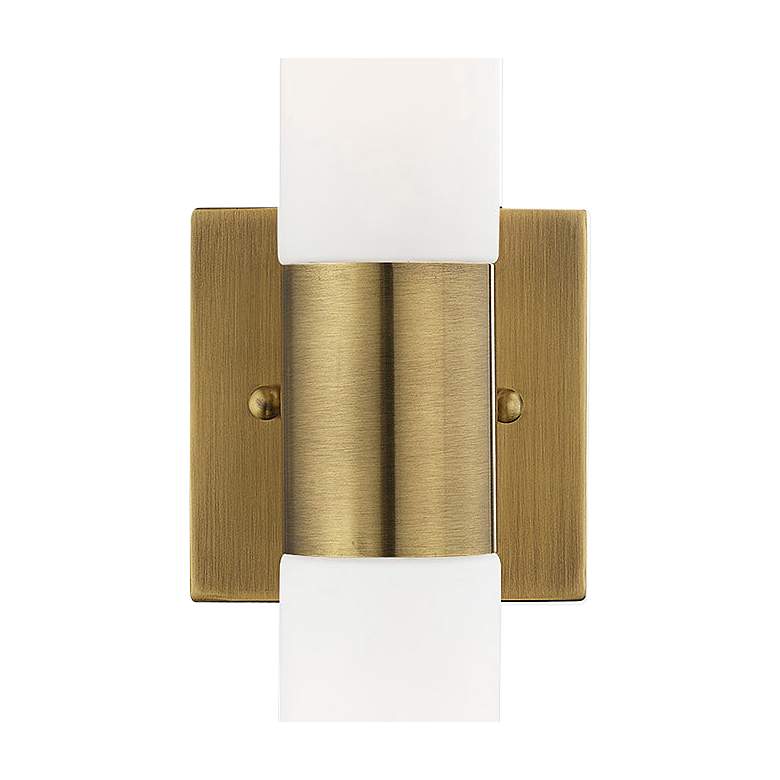Image 4 Aero 17 3/4" Wide Antique Brass ADA 2-Light Bath Light more views