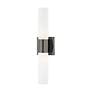 6_Aero 17 3/4" Wide Black Chrome 2-Light Vanity Bath Light more views