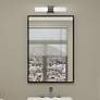 Aero 17 3/4" Wide Black Chrome 2-Light Vanity Bath Light in scene
