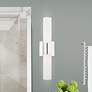 2_Aero 17 3/4" Wide Polished Chrome 2-Light Vanity Bath Light