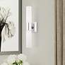 Aero 17 3/4" Wide Polished Chrome 2-Light Vanity Bath Light in scene