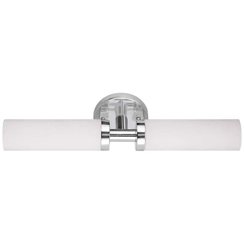 Image 3 Aero 18 inch High Brushed Nickel 2-Light Tubular Wall Sconce more views