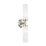 4_Aero 18" High Brushed Nickel 2-Light Tubular Wall Sconce more views