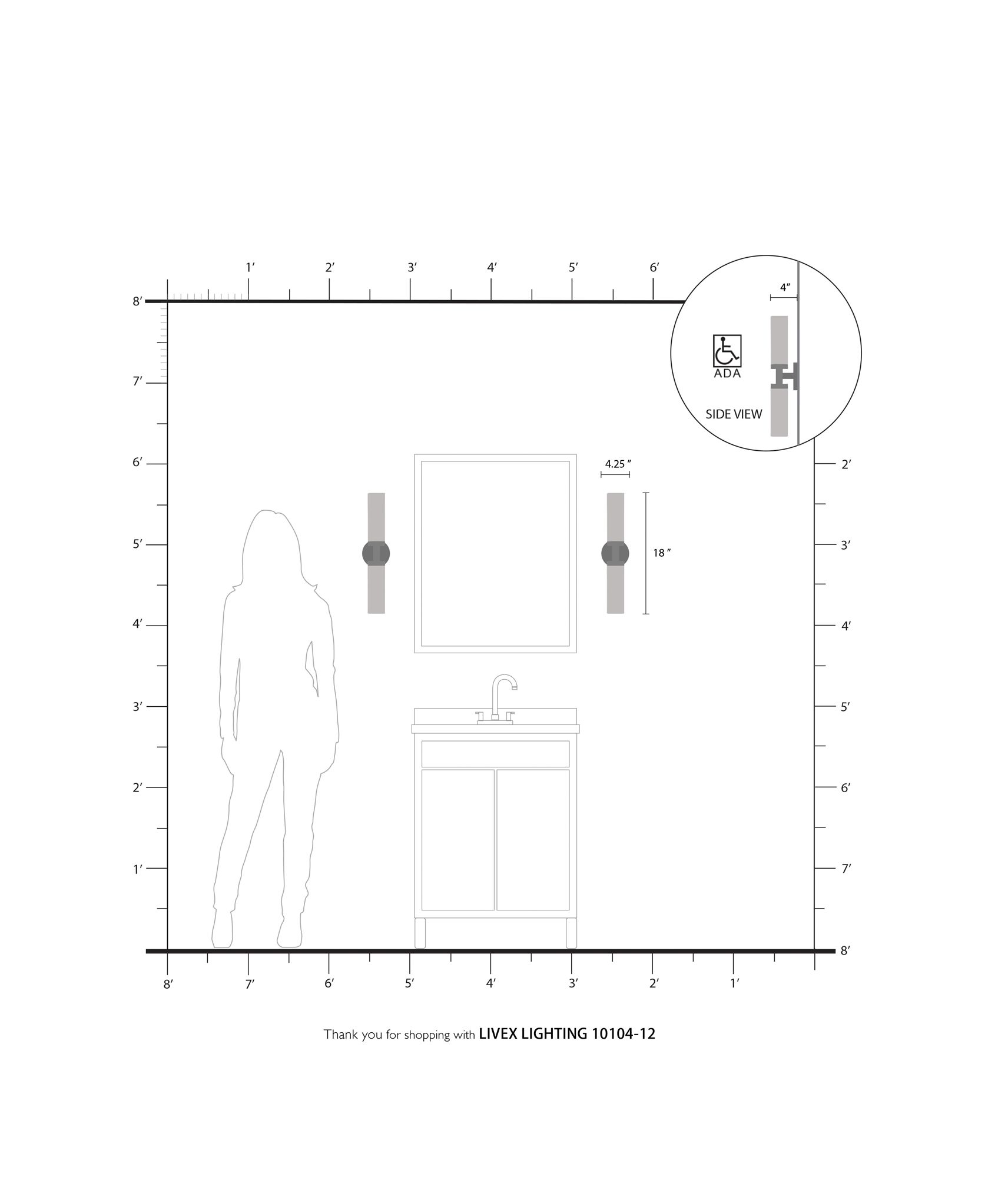 Aero 18" Wide Satin Brass and White Glass 2-Light Bath Light