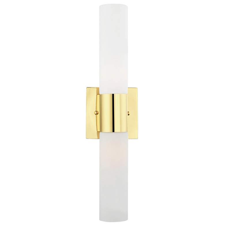 Image 1 Aero 2 Light Polished Brass ADA Bath Vanity