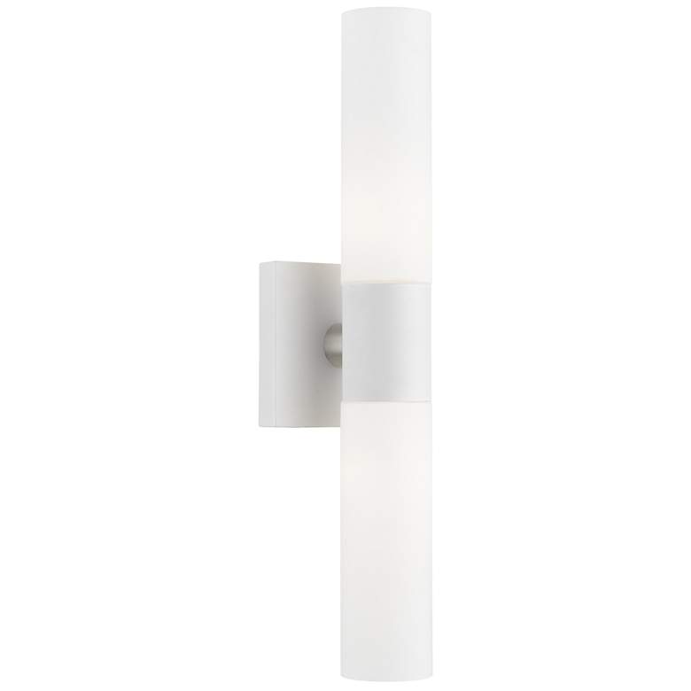 Image 1 Aero 2 Light White ADA Vanity Sconce