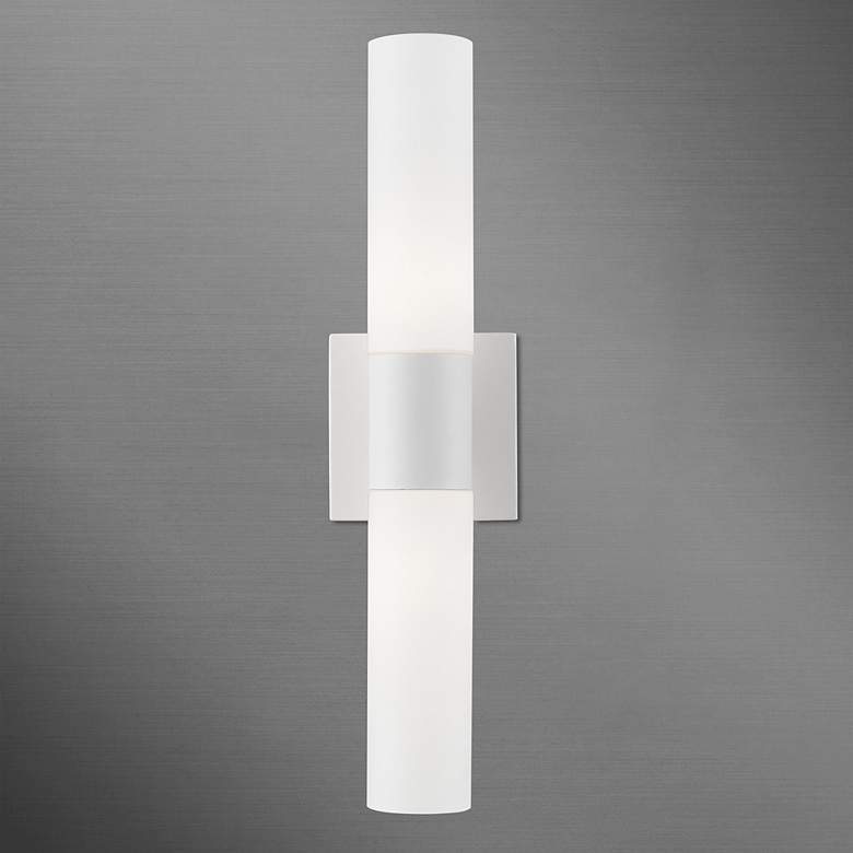 Image 4 Aero 2 Light White ADA Vanity Sconce more views