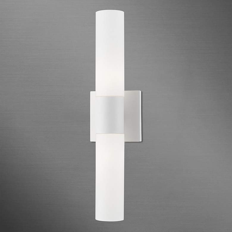Image 5 Aero 2 Light White ADA Vanity Sconce more views