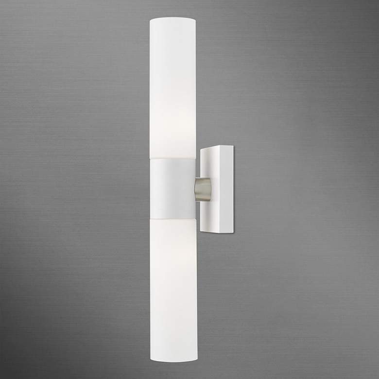 Image 6 Aero 2 Light White ADA Vanity Sconce more views