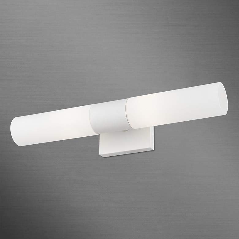 Image 7 Aero 2 Light White ADA Vanity Sconce more views