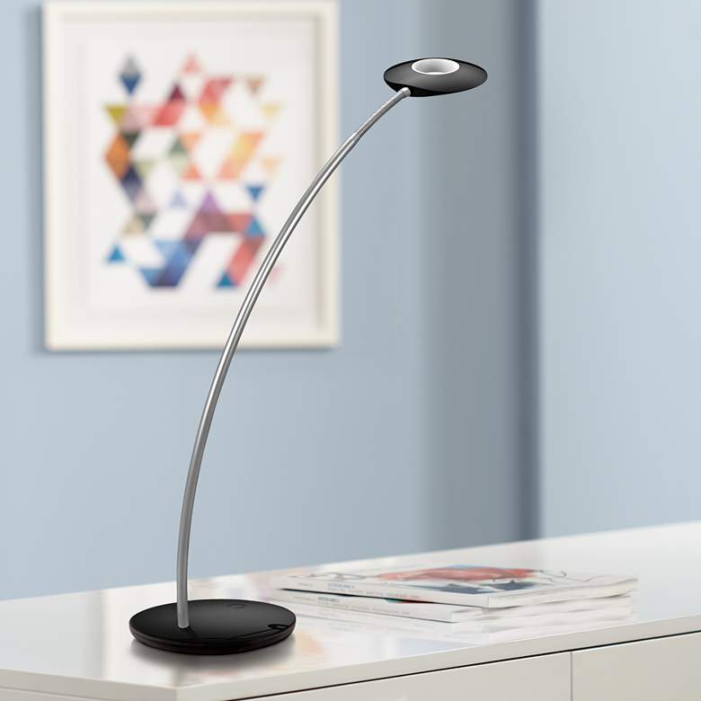 Image 1 Aero Black Aluminum LED Desk Lamp