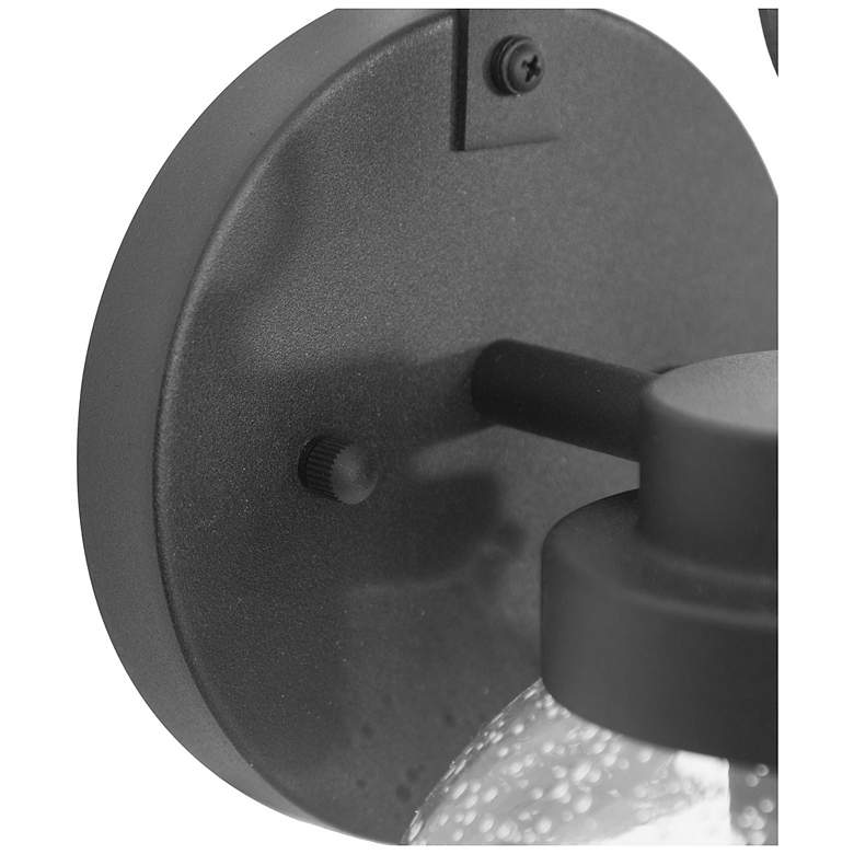 Image 2 Aestite 10.2" High Black Glass Outdoor Wall Light more views