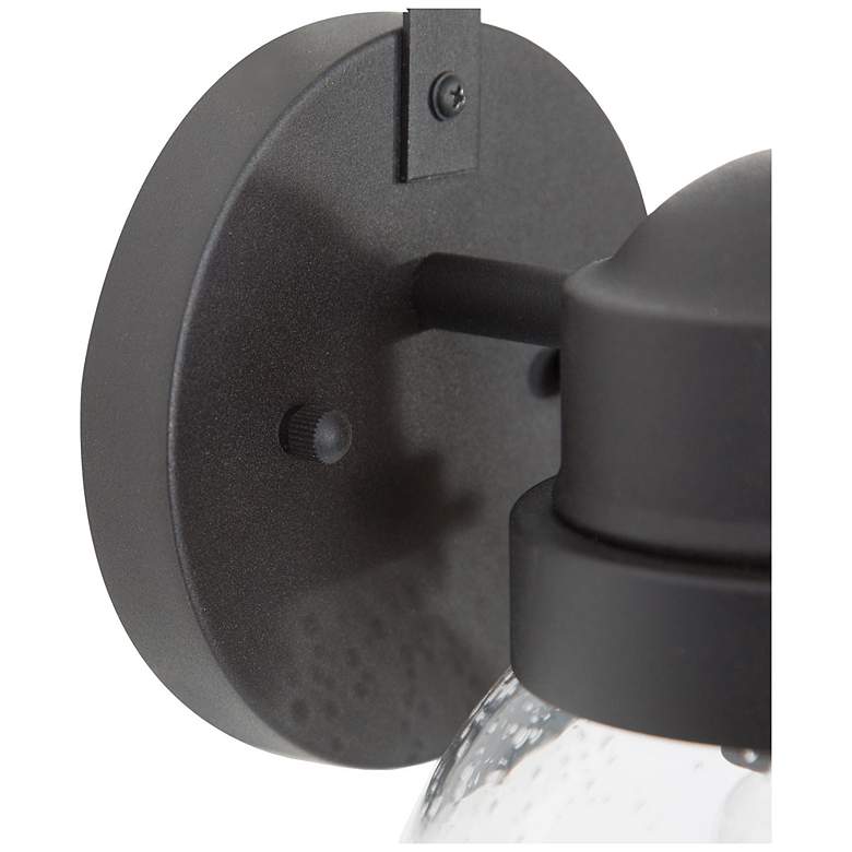 Image 2 Aestite 11.2" High Black Glass Outdoor Wall Light more views