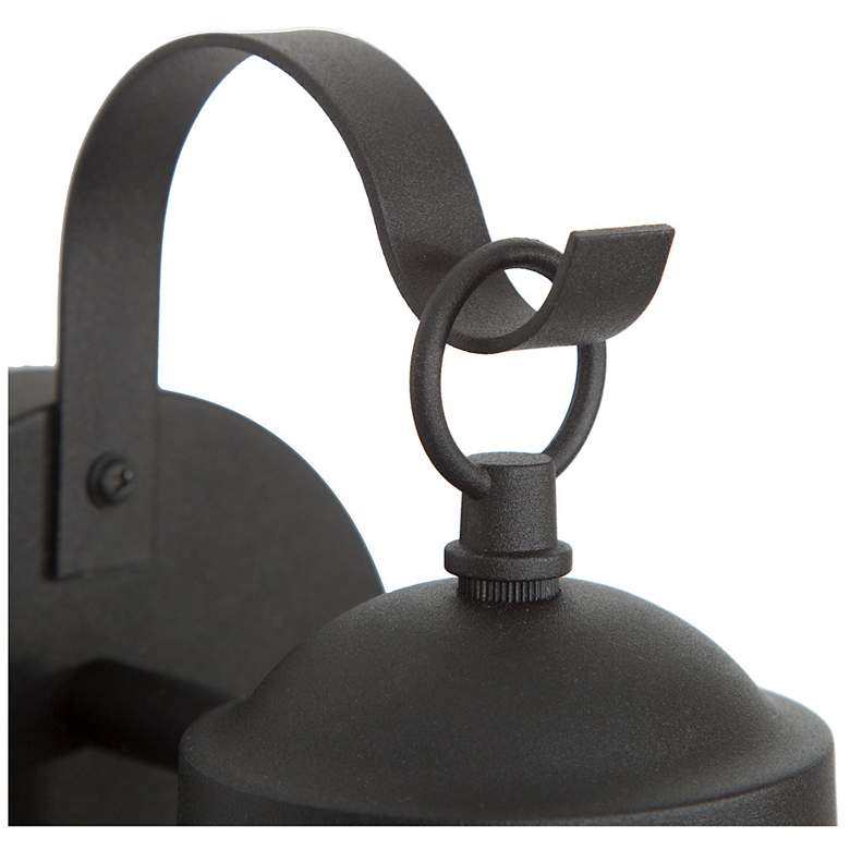 Image 3 Aestite 11.2" High Black Glass Outdoor Wall Light more views