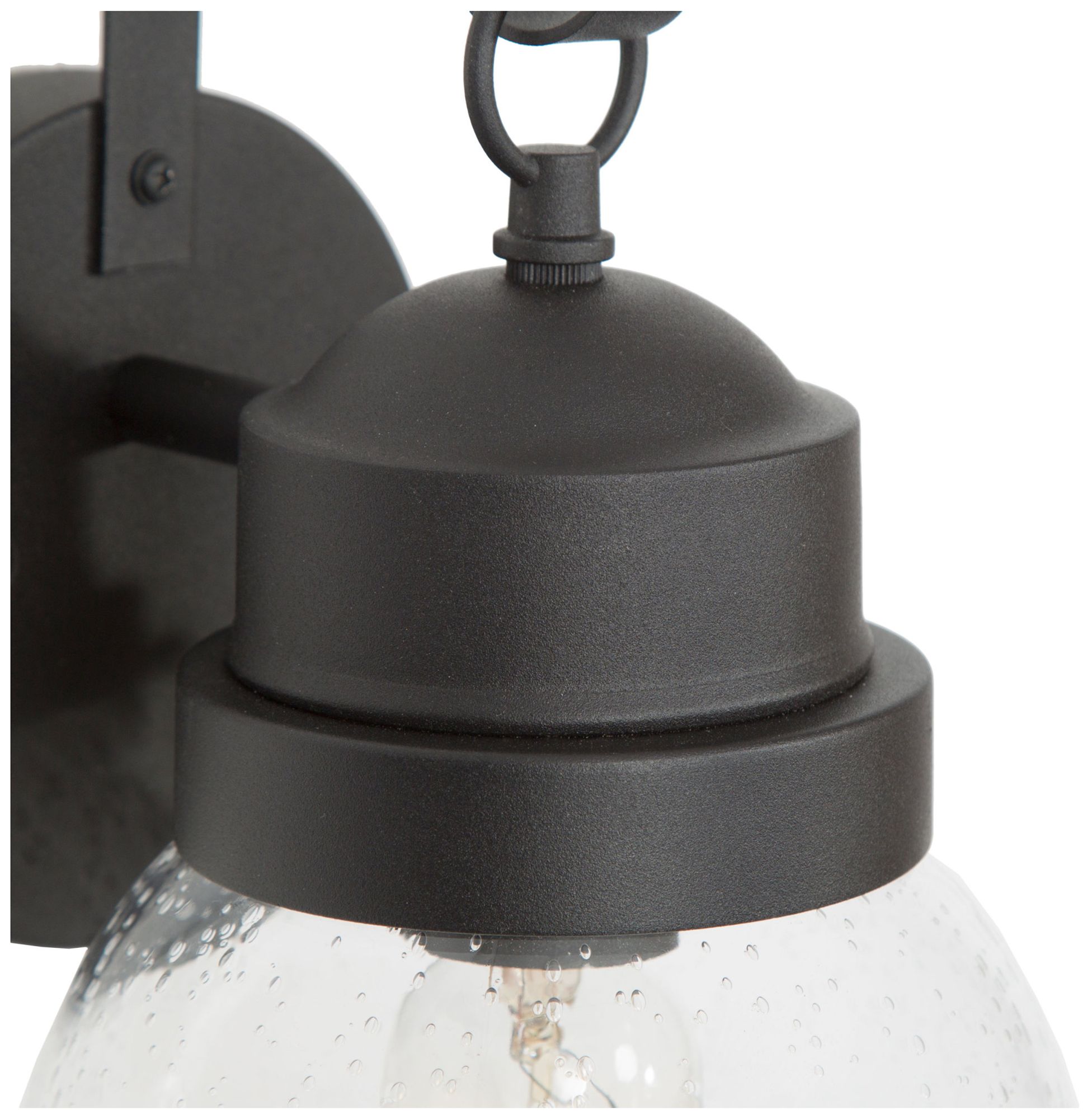 Image 4 Aestite 11.2" High Black Glass Outdoor Wall Light more views