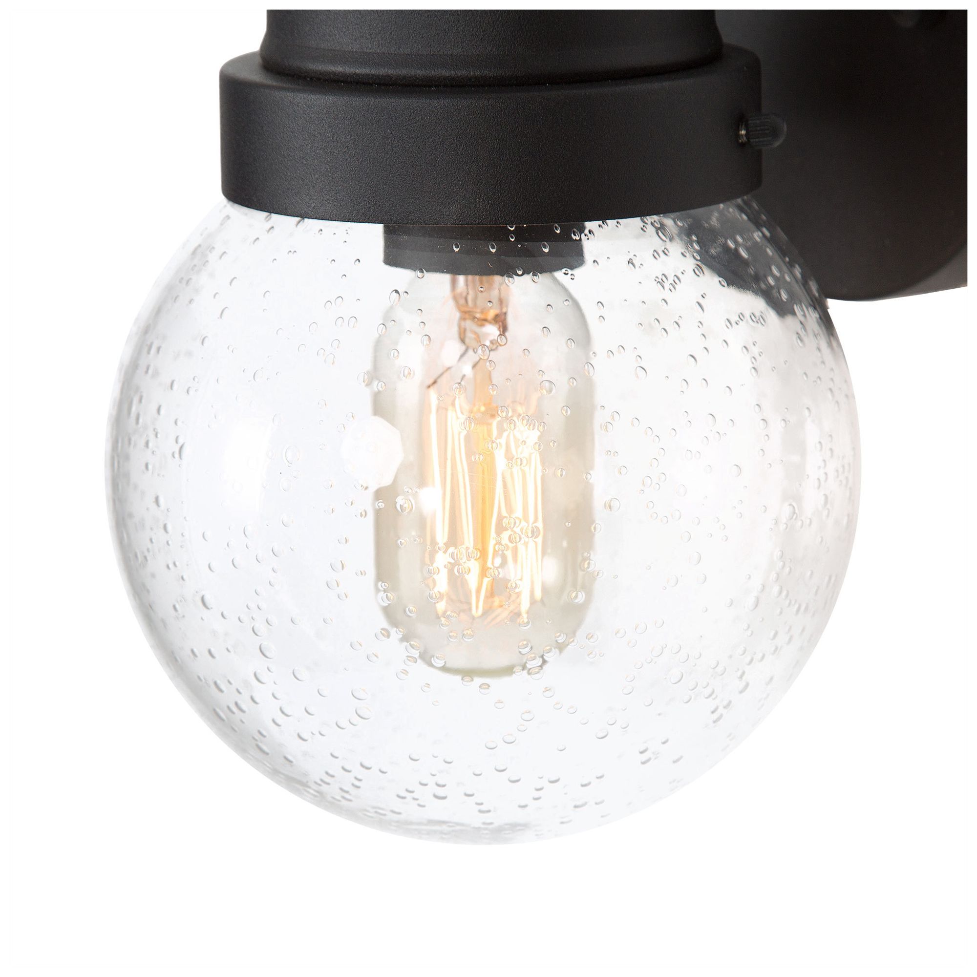 Image 5 Aestite 11.2" High Black Glass Outdoor Wall Light more views