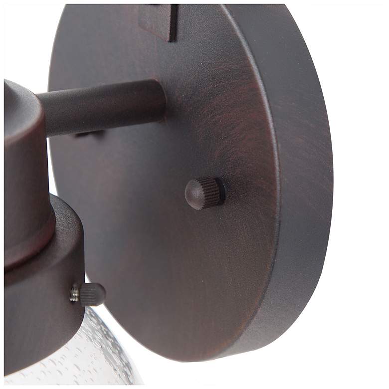 Image 3 Aestite 11.2" High Textured Rust Glass Outdoor Wall Light more views