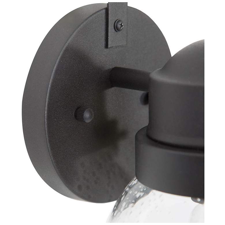 Image 2 Aestite Set of 2 Glass 11.2" High Black Outdoor Wall Light more views