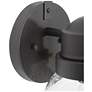 2_Aestite Set of 2 Glass 11.2" High Black Outdoor Wall Light more views