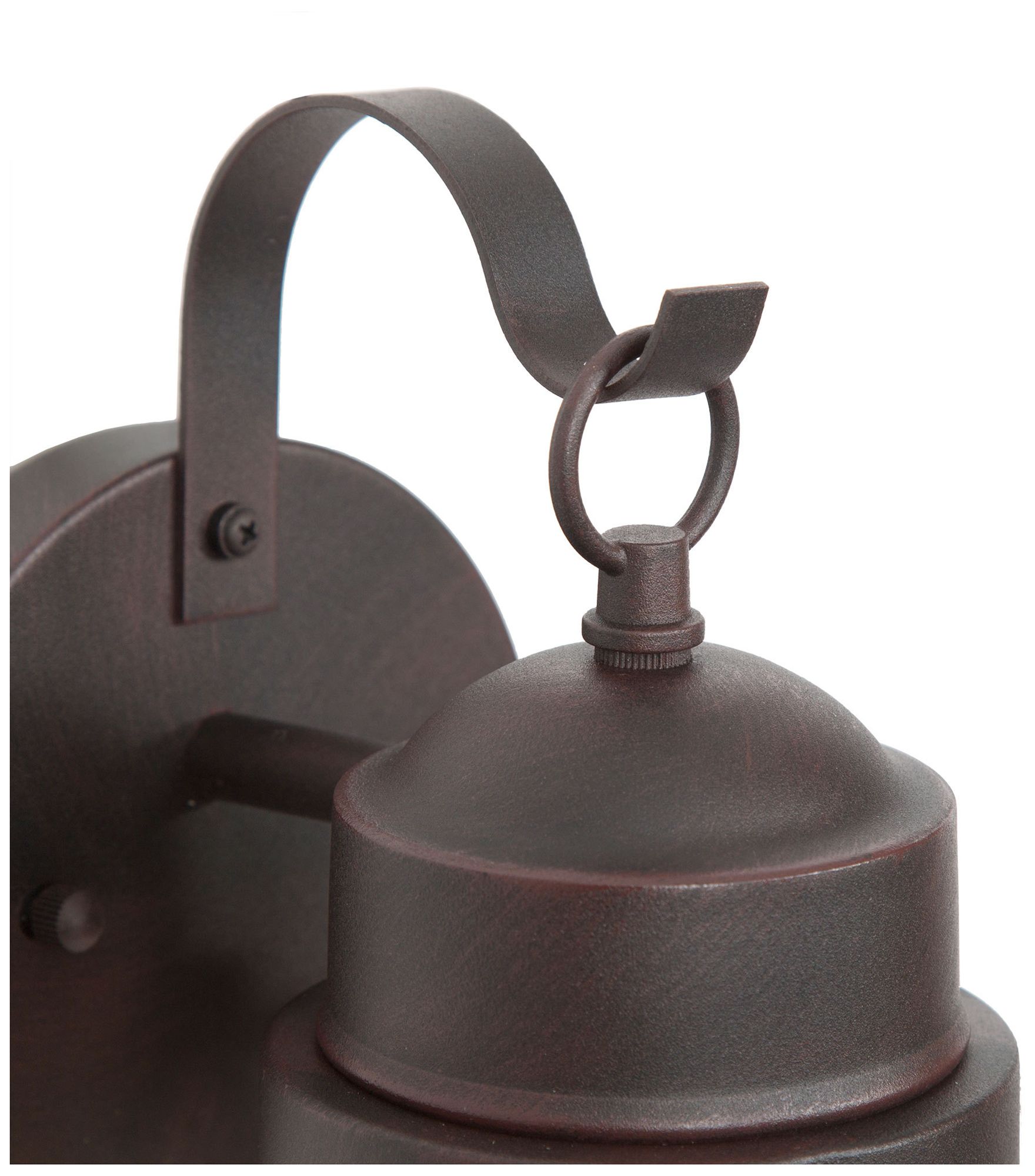 Image 2 Aestite Set of 2 Textured Rust 11.2" High Glass Outdoor Wall Light more views