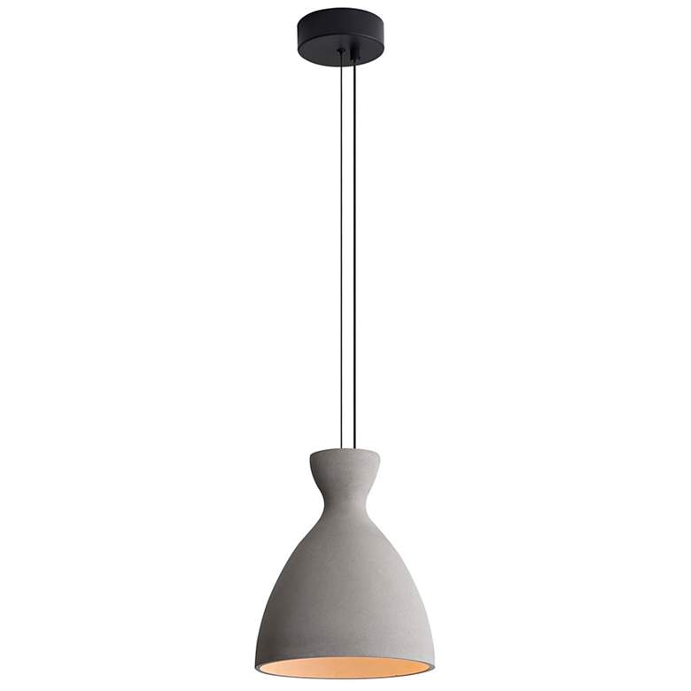Image 1 Aethera 10" LED Pendant in Grey Cement