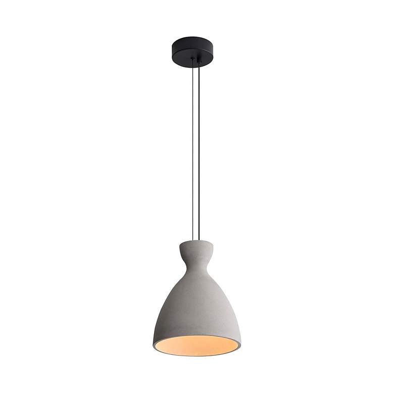 Image 4 Aethera 10" LED Pendant in Grey Cement more views