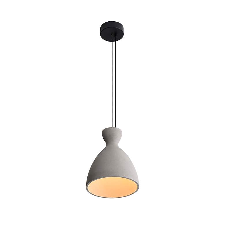 Image 5 Aethera 10" LED Pendant in Grey Cement more views