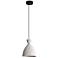 Aethera 10" LED Pendant in White Sandstone Cement