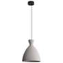 1_Aethera 14" LED Pendant in Grey Cement